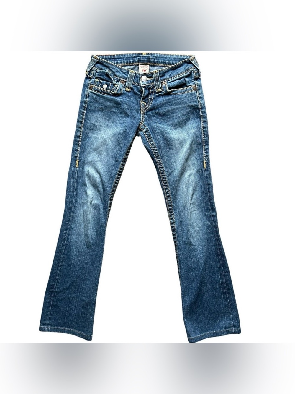 Y2K “True Religion” Medium Wash Low Rise Bootcut Style Denim Jeans